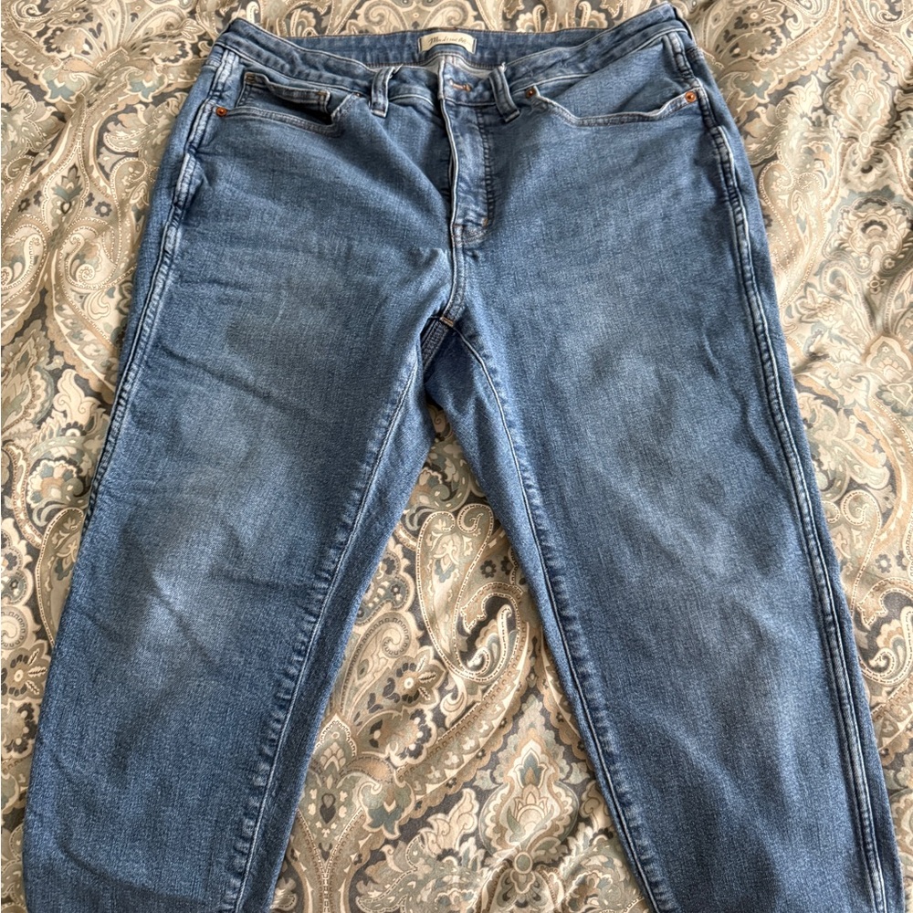 Madewell Classic Indigo Cropped Jeans